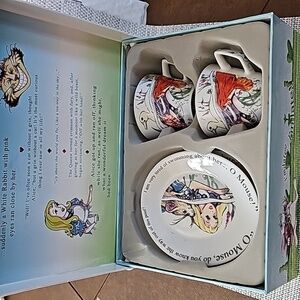 NIB Paul Cardew Alice in Wonderland Cafe Set – 2 Cups and 2 Saucers Never Used!!